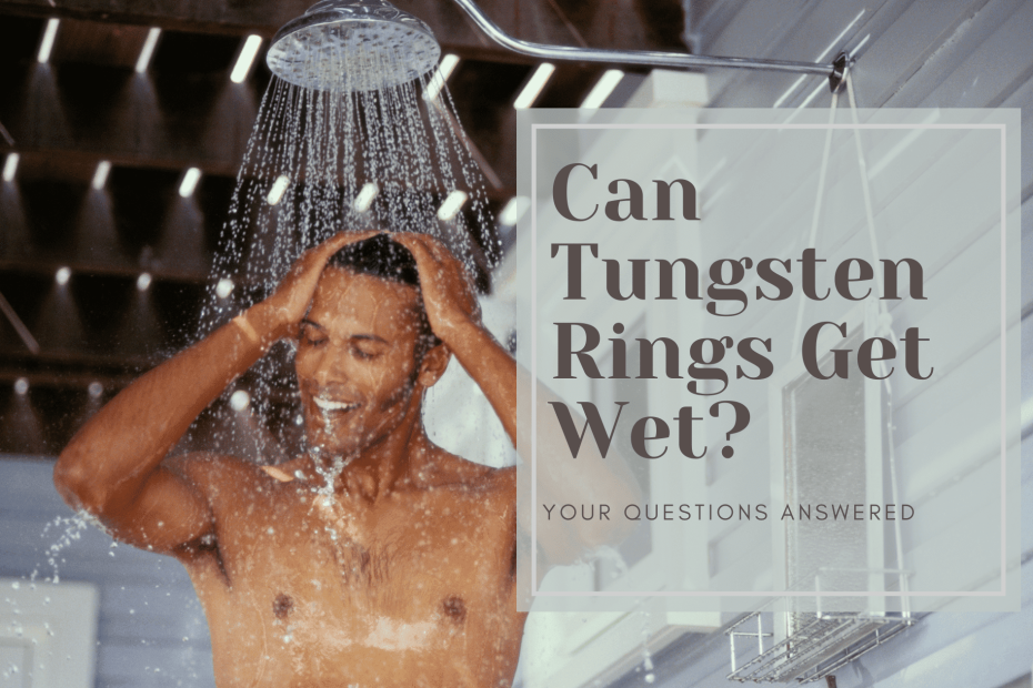 ¿Se pueden mojar los anillos de tungsteno?