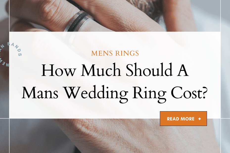 ¿Cuánto debería costar el anillo de bodas de un hombre?